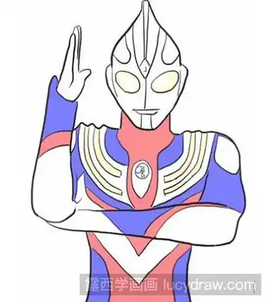 简笔画教程怎么画迪迦奥特曼