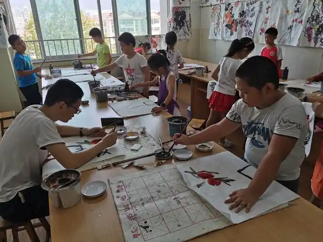 9月8号国画基础班课堂实录美术五教室