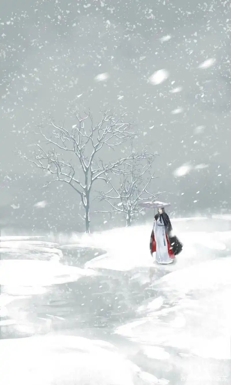 古风雪意唯美意境壁纸 以雪为令 这个冬天开始了