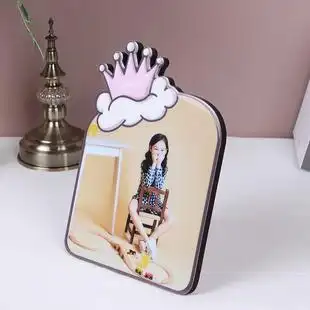 儿童水晶相框制作公主烤瓷摆台影楼亚米奇定制生日礼物幼儿毕业照