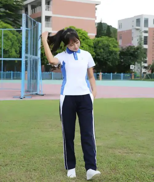 校服裤初中生裤子女生衣服校服短袖夏季深圳校服中学生班服服装长袖