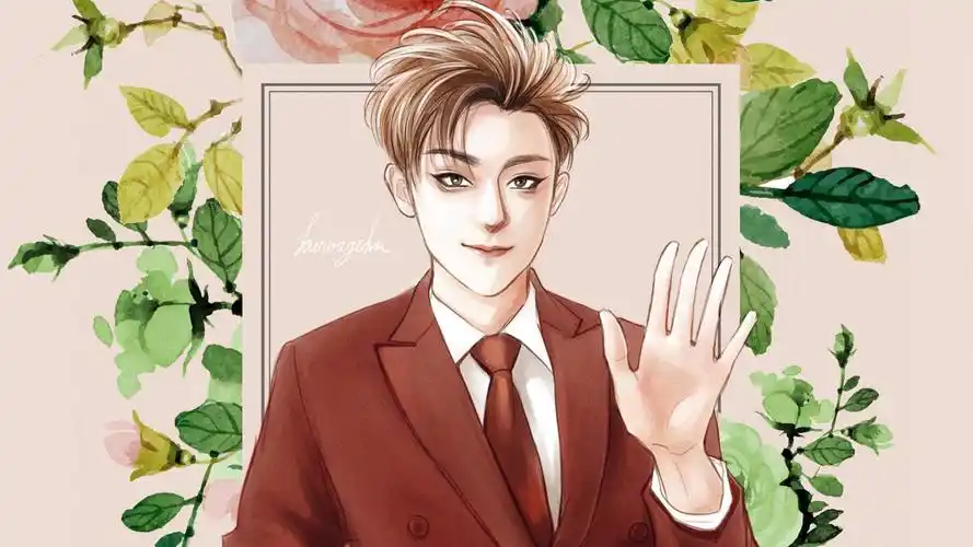 黄子韬微博帅气插画