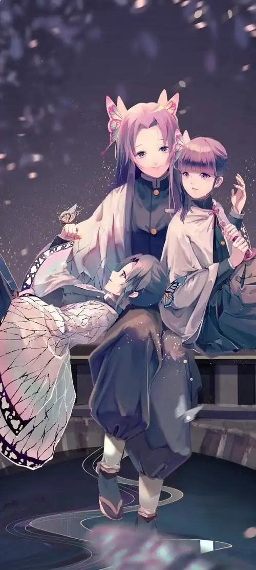 鬼灭之刃蝴蝶忍竖屏壁纸