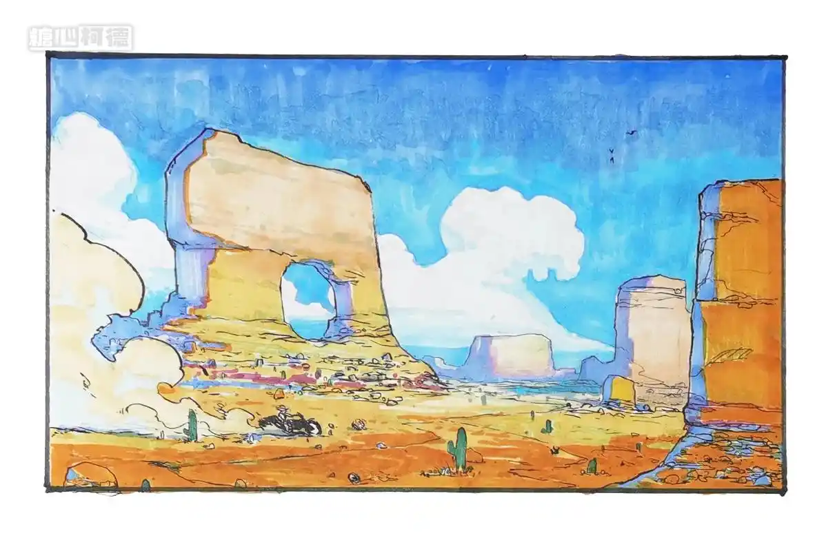 国美动漫考研手绘场景分镜