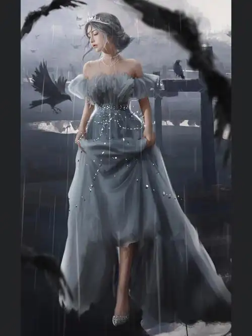 北京鬼刀风格风铃冰公主原画cos壁纸写真