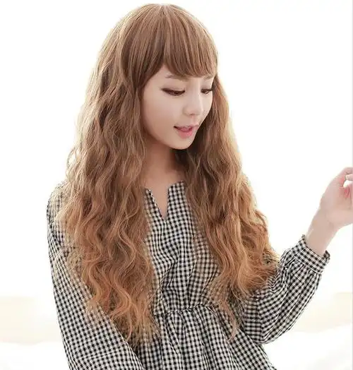 新款水波纹接发片蓬松玉米烫长卷接发卷发片假发片一片式玉米烫款