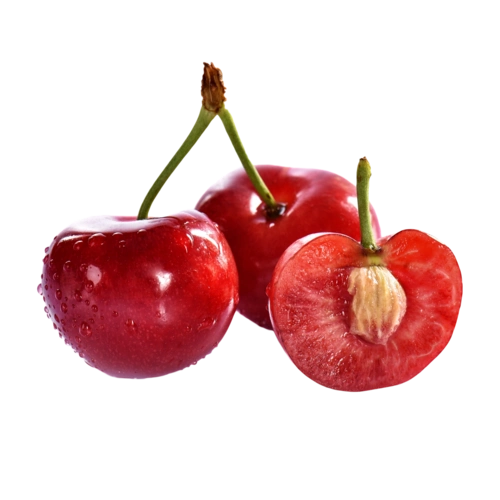 春夏新鲜车厘子切开的红色水果