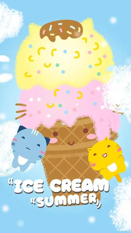 精选可爱卡通哈咪猫手机壁纸_卡通_手机壁纸下载_美桌网