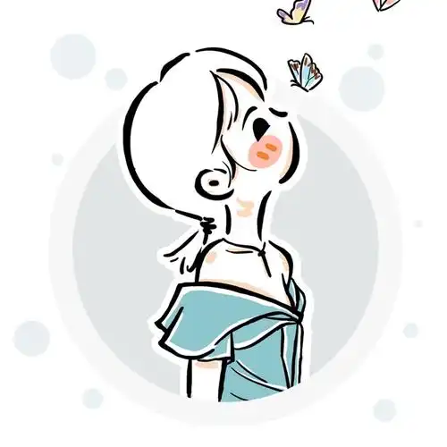 这组杨紫的插画头像可爱爆表啊