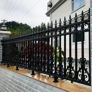 铝合金楼梯栏杆定制阳台室内户外围墙栏护手铁艺立柱防护装饰渝乐行