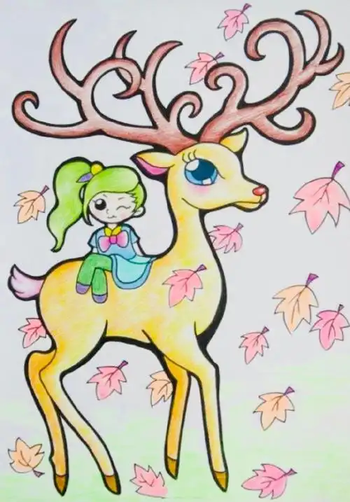 简单的彩铅儿童画图片幼儿卡通简笔画图片大全