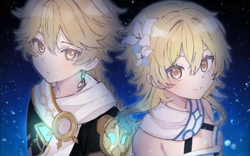 「原神」荧和空的劝架时刻_哔哩哔哩_bilibili