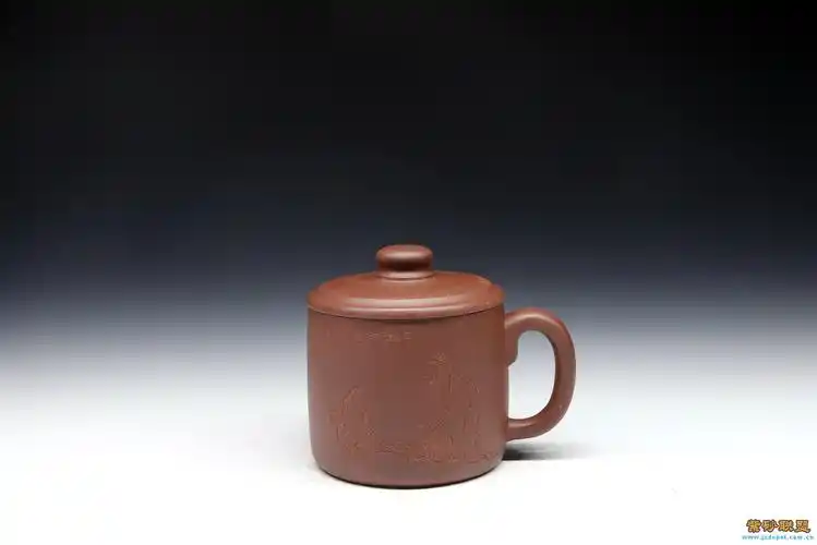 紫砂杂项钱明盖杯刻绘版