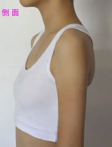 女生学生纯色文胸小背心 少女莫代尔半截工字型背心 薄款 单层