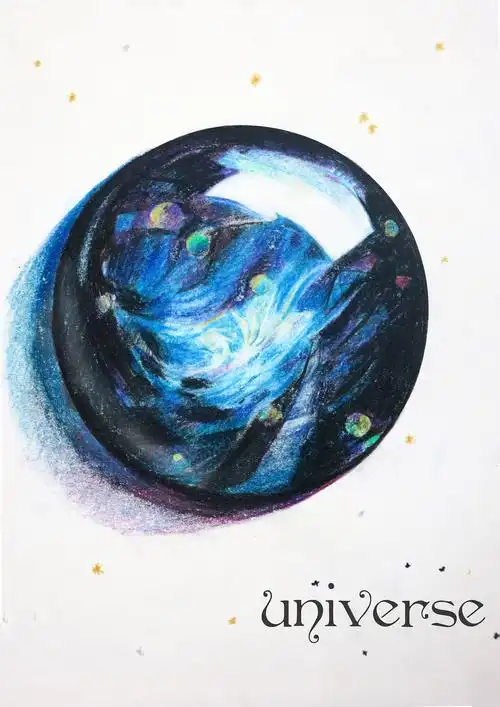 一滴宇宙|纯艺术|彩铅|niky90 - 原创作品 - 站酷 (zcool)