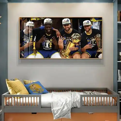 这幅勇士全家福挂画真的太棒了!