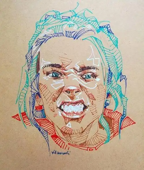 线条如此排列的素描第一次见,超酷的3位艺术家