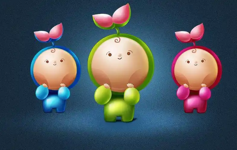 卡通天线宝宝吉祥物