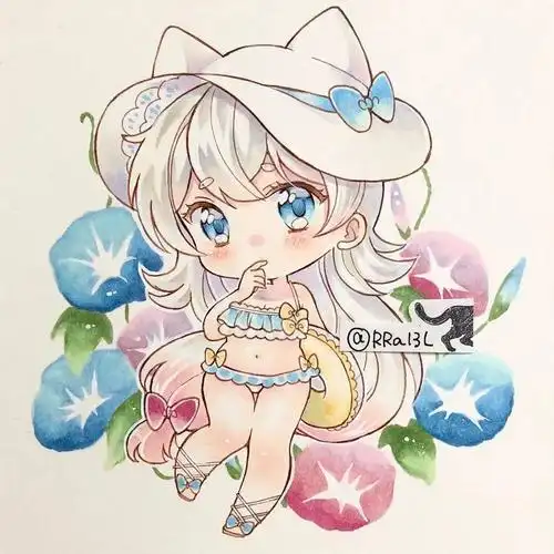 马克笔手绘 | 超萌超可爱q版马克笔动漫手绘,没有你绝对不行