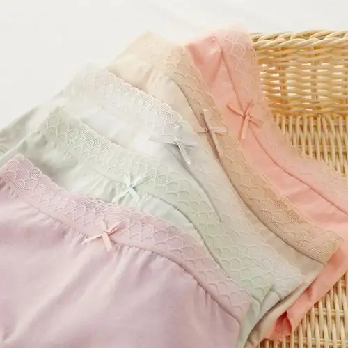 女生内裤中学生内裤女棉中腰日系少女生三角裤头透气高中学生短裤61款