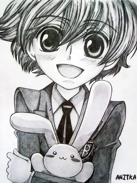 美丽的动漫图片素描(60张)