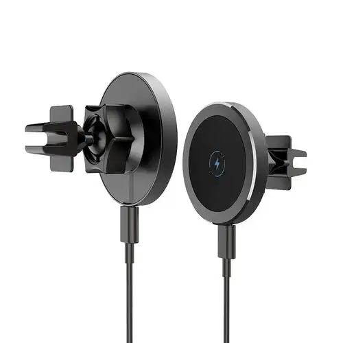 magsafe车载磁吸无线充电器15w车载无线快充支架 适用于苹果12/13