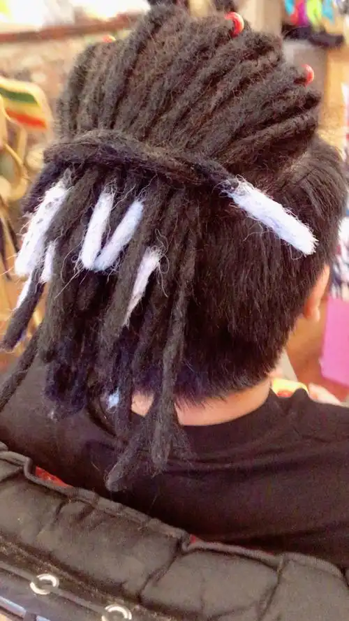 男士半头脏辫效果