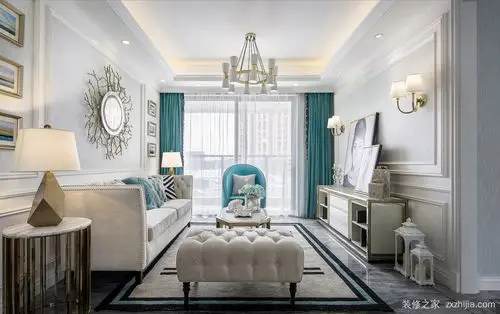 中瑞曼哈顿三室二厅现代简约装修效果图