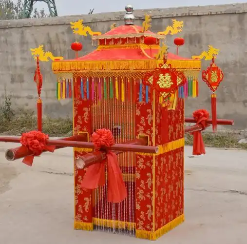 花轿婚庆喜轿结婚轿子中式八抬豪华大轿龙椅步撵迎亲道具支持定