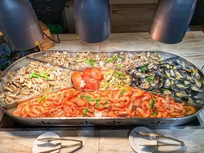 108元位五星级酒店自助餐来啦花胶鲍鱼海鲜日料任性吃