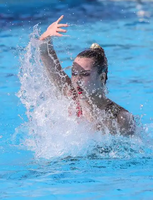 当日,在埃及霍尔格达举行的世界泳联花样游泳世界杯埃