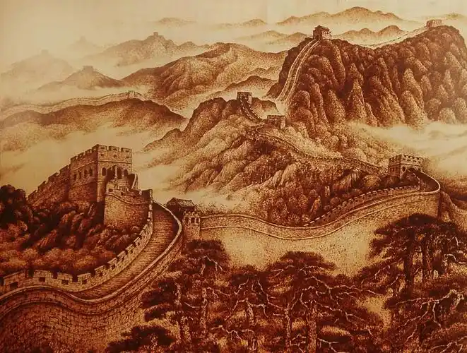 杨立志的平面烙画山水篇(一)