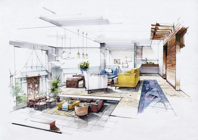 合肥室内设计培训,合肥室内手绘效果图培训,室内手绘的重要性