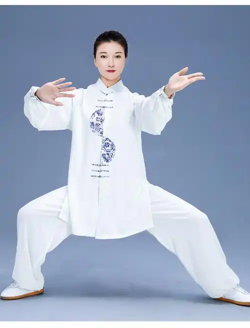 太极服女装2022新款春秋季高端飘逸比赛表演太极拳练功服装男秋装