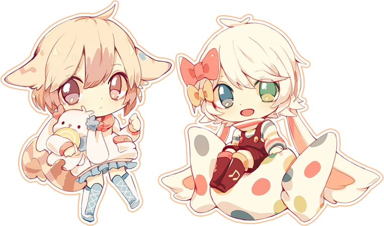 壁纸q版二次元卖萌插画动漫