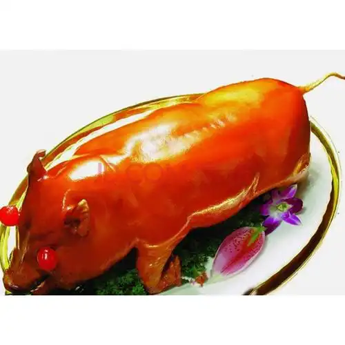 广式黄金脆皮小乳猪1只装 冷冻整只3到4斤酒店半成品菜 宴会食材 宏嘉