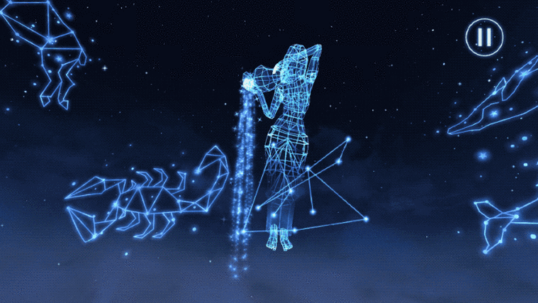 这个美丽的星空游戏把十二星座变活了