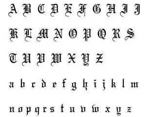 求花体英语简称,单个字母的写法也可以.最好图片的,谢谢啦