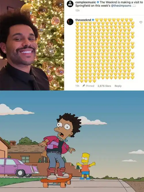 周末看啥theweeknd去辛普森一家演潮男