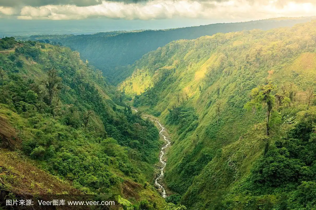 哥斯达黎加,风景,中环,空的,热带气候