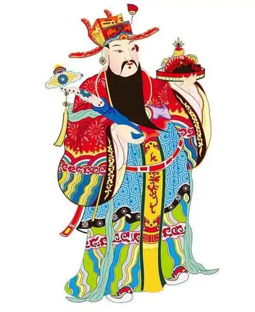 比干财神殿中供奉的比干形象是文官的打扮,头戴宰相纱帽,五绺长须