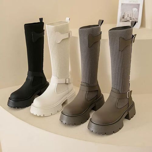 戈森凡(gesenfan)长靴女不过膝盖女靴小个子女生长筒靴靴子2022年新款
