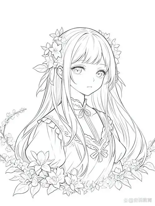 分享漫画卡通的黑白线稿图