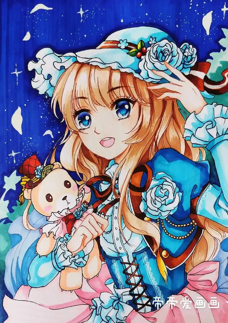 动漫美少女手绘搞分享.点赞收藏加关注不迷路!#一起学画画 # - 抖音