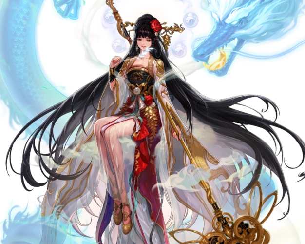 立绘和时装美到冒泡的水平,关键是这中国风的外观,已经无限接近国服最