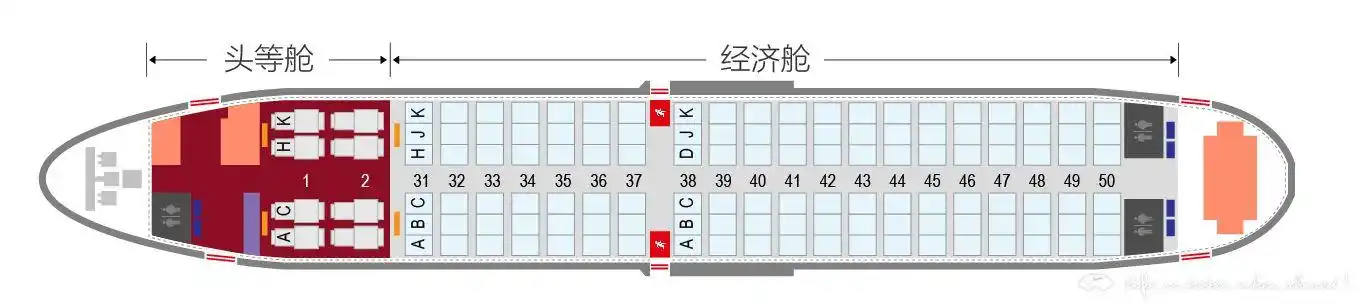 旅行生活攻略 69 查看内容  上图为b737-800的布局图,共设有座位164