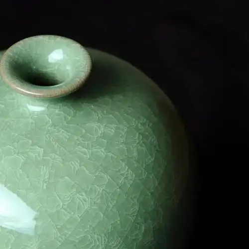 国大师陈坛根冰裂纹青瓷鱼耳炉石榴扁瓶葫芦瓶圆瓶器不醉人人自醉