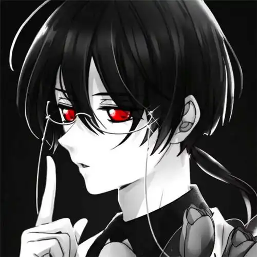 二次元头像男高冷帅气黑暗系_男生动漫头像_头像屋