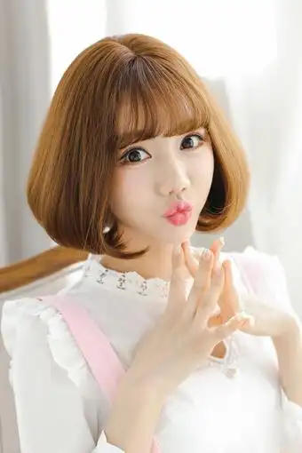 黛美丝空气刘海内扣bobo头假发梨花头短发全头套