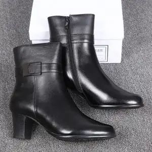 正品女棉皮鞋图片